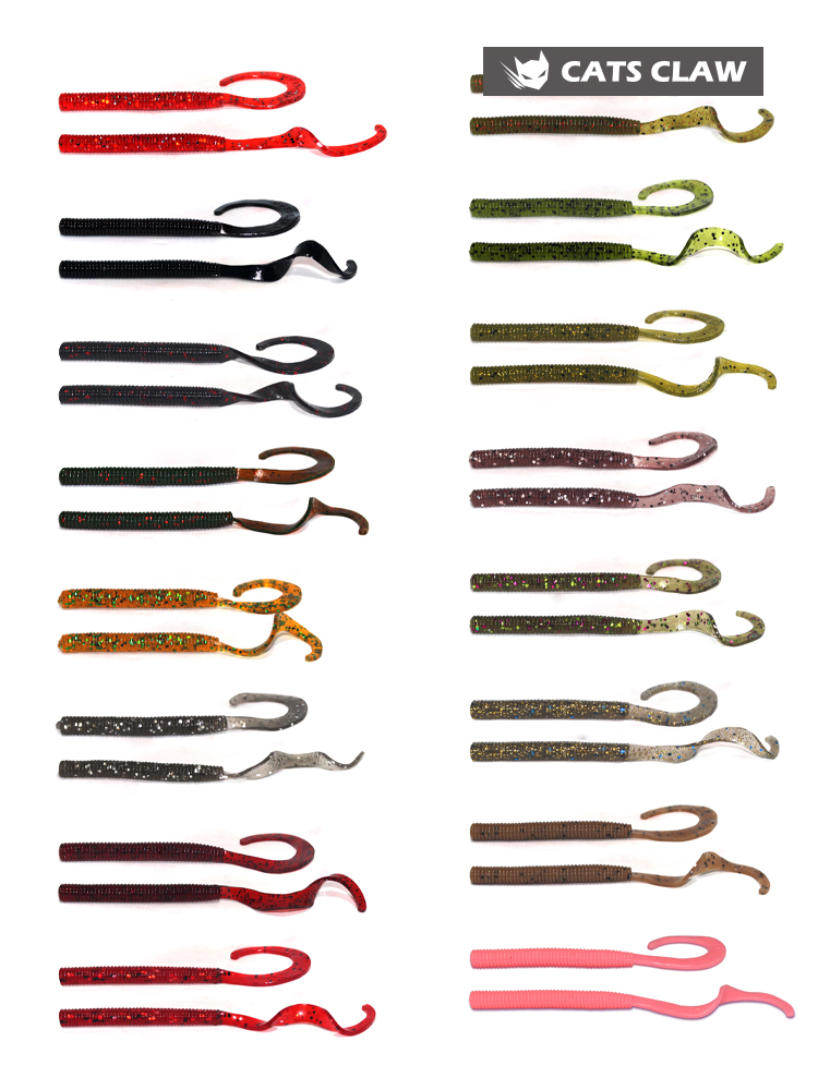 캣츠크로우 컬리테일 10cm(4인치) 배스웜 스트레이트웜 이미지 8