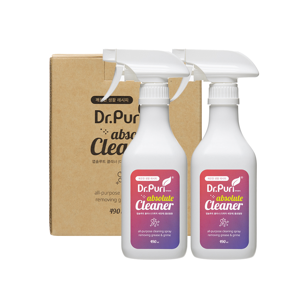 [1+1] 닥터퓨리 앱솔루트 다목적세정제 490ml x 2입+2입 플로럴향 다목적클리너 욕실청소 - 상세 이미지 5