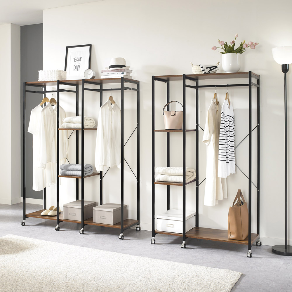 시스템 이동식 드레스룸 스탠드 옷걸이 옷장 수납 행거 일반형