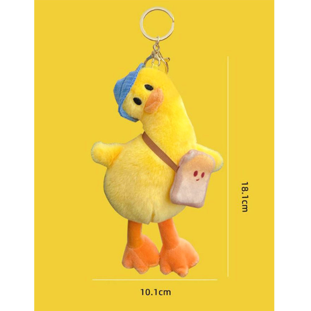 갸우뚱 오리 키링 귀여운 가방장식 duck 백팩 애니멀 스트랩홀더 캐릭터 동물 악세사리 - 상세 이미지 4