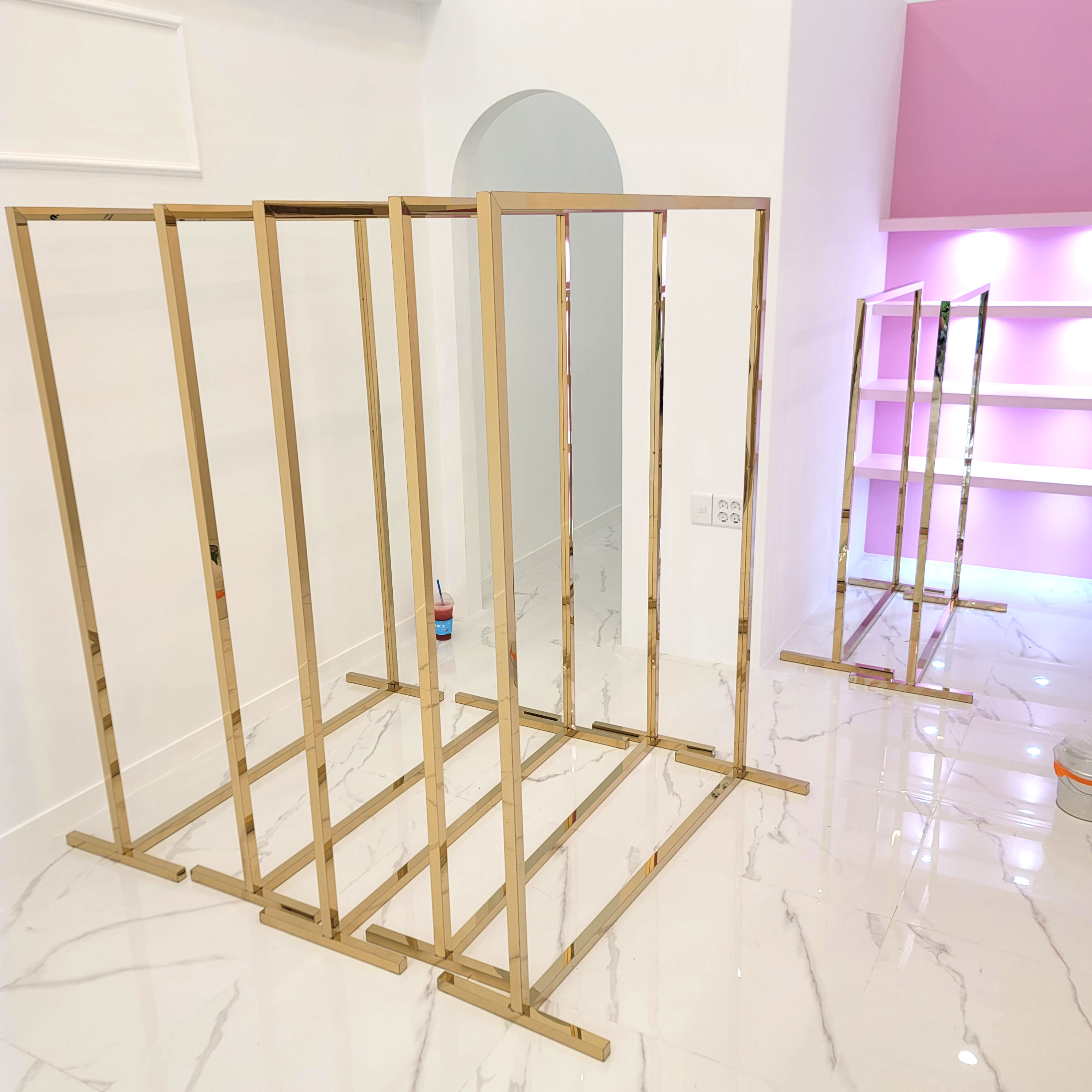 주문제작 스탠드옷걸이 이동식 스탠드 골드 실버 촬영 옷걸이 드레스룸