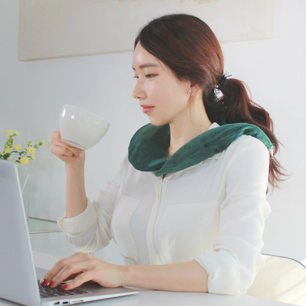 목 어깨찜질기 온열찜질기 충전식 온수 전기 찜질팩 그레이 - 상세 이미지 4