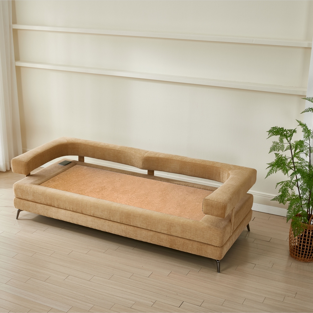 브리즈스톤 모노 패브릭 황토흙쇼파 3인용(등쿠션 미포함/등쿠션 별도)