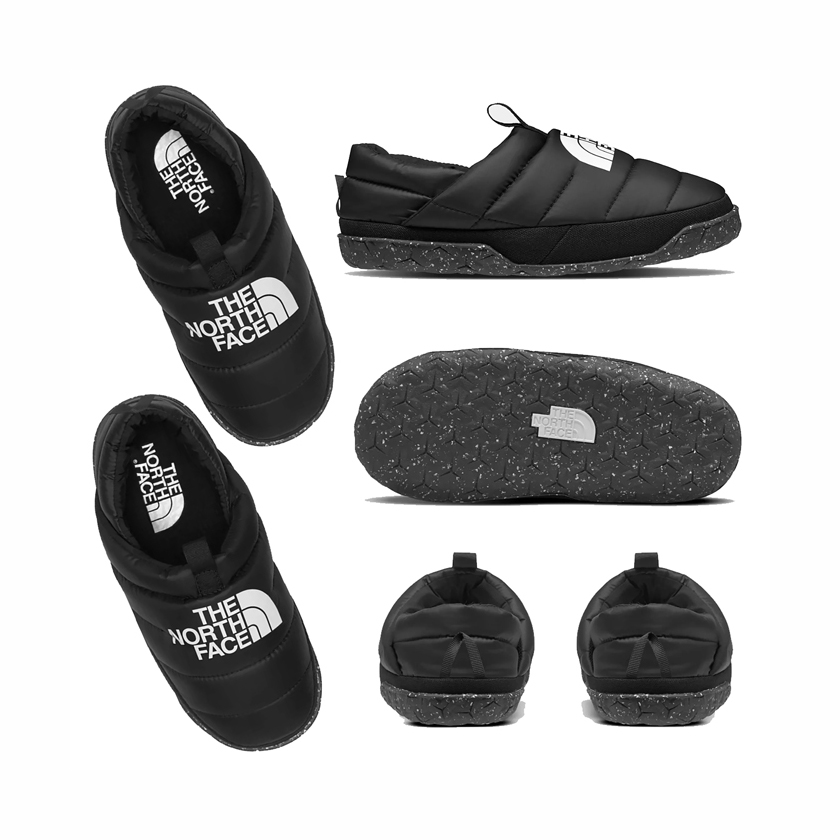 노스페이스 눕시 패딩 슬라이드 뮬 블랙 The North Face Nuptse Mule - 상세 이미지 5
