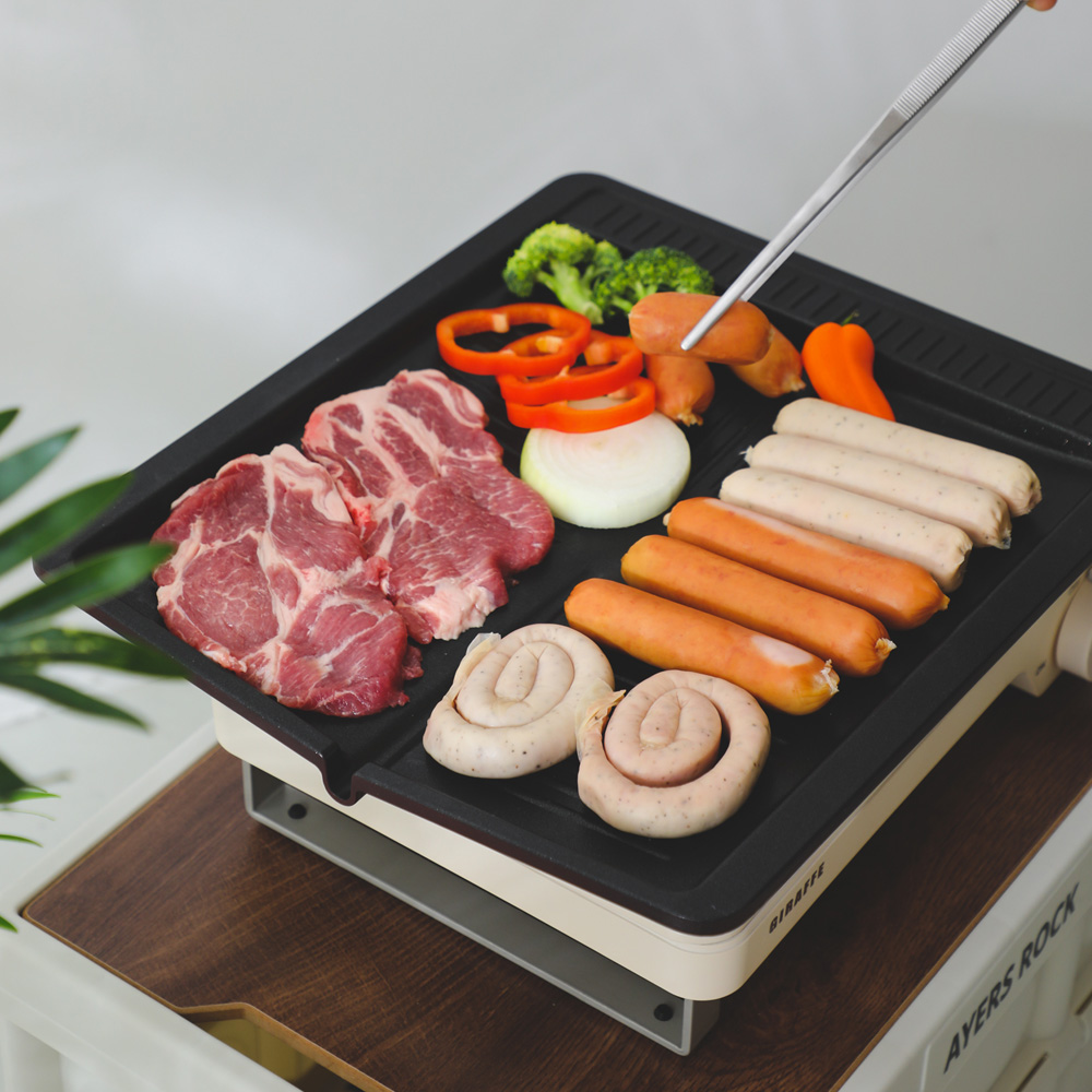 시샘 업소용 기름안튀는 고기 불판 가정용 바베큐 소고기 삼겹살 캠핑 안심 그릴