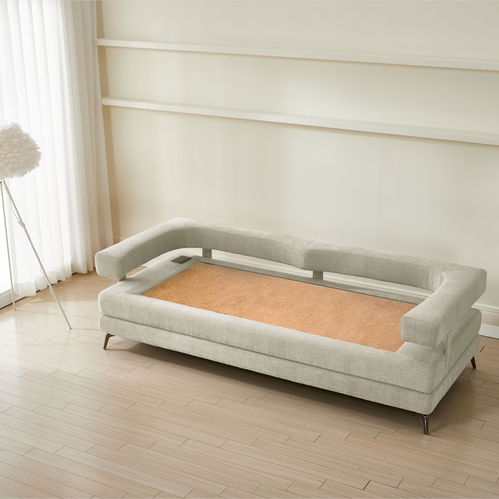 브리즈스톤 모노 패브릭 황토흙쇼파 3인용(등쿠션 미포함/등쿠션 별도)