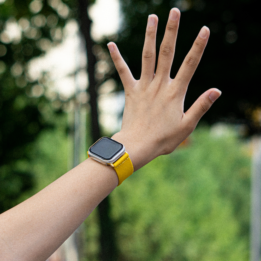 프리사이즈 애플워치 솔로루프 웨빙 브레이드 나일론 밴드 스트랩 시계 줄 3 4 5 6 7 SE 8 10 울트라 호환 - 상세 이미지 3