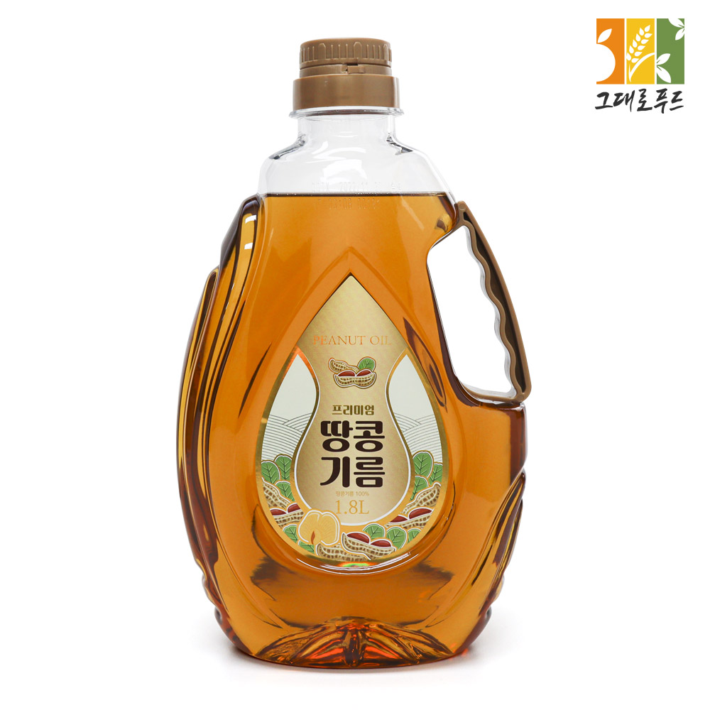 프리미엄 땅콩기름 1.8L 땅콩유 피넛 오일 - 상품 이미지