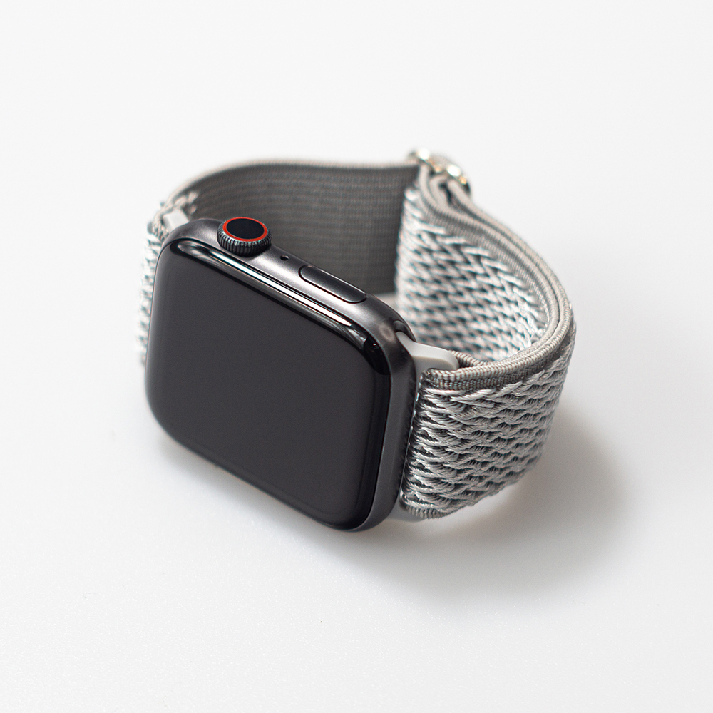 프리사이즈 애플워치 솔로루프 W라인 브레이드 나일론 밴드 스트랩 시계 줄 3 4 5 6 7 SE 8 10 울트라 호환 - 상세 이미지 2