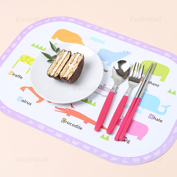 컬러 가벼운 어린이 수저포크세트 이미지 6