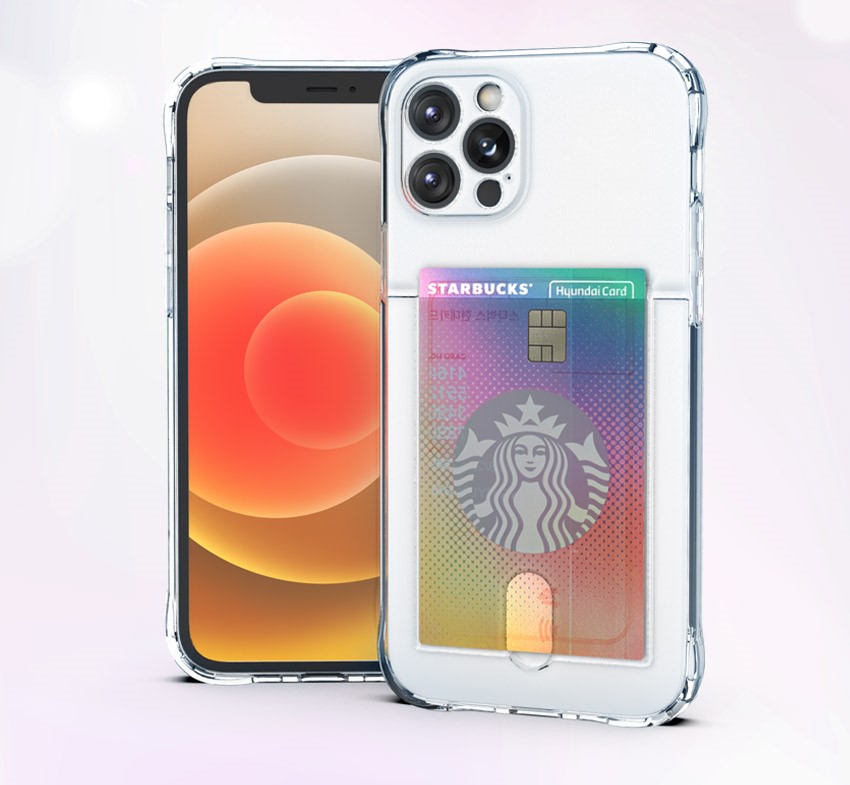 아이폰 15 프로 투명 카드 범퍼 케이스 - 상세 이미지 4