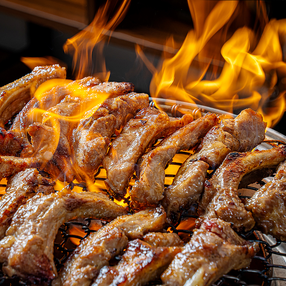 캠핑음식 48시간 숙성 간장 수제 쪽갈비 구이 등갈비 캠핑고기