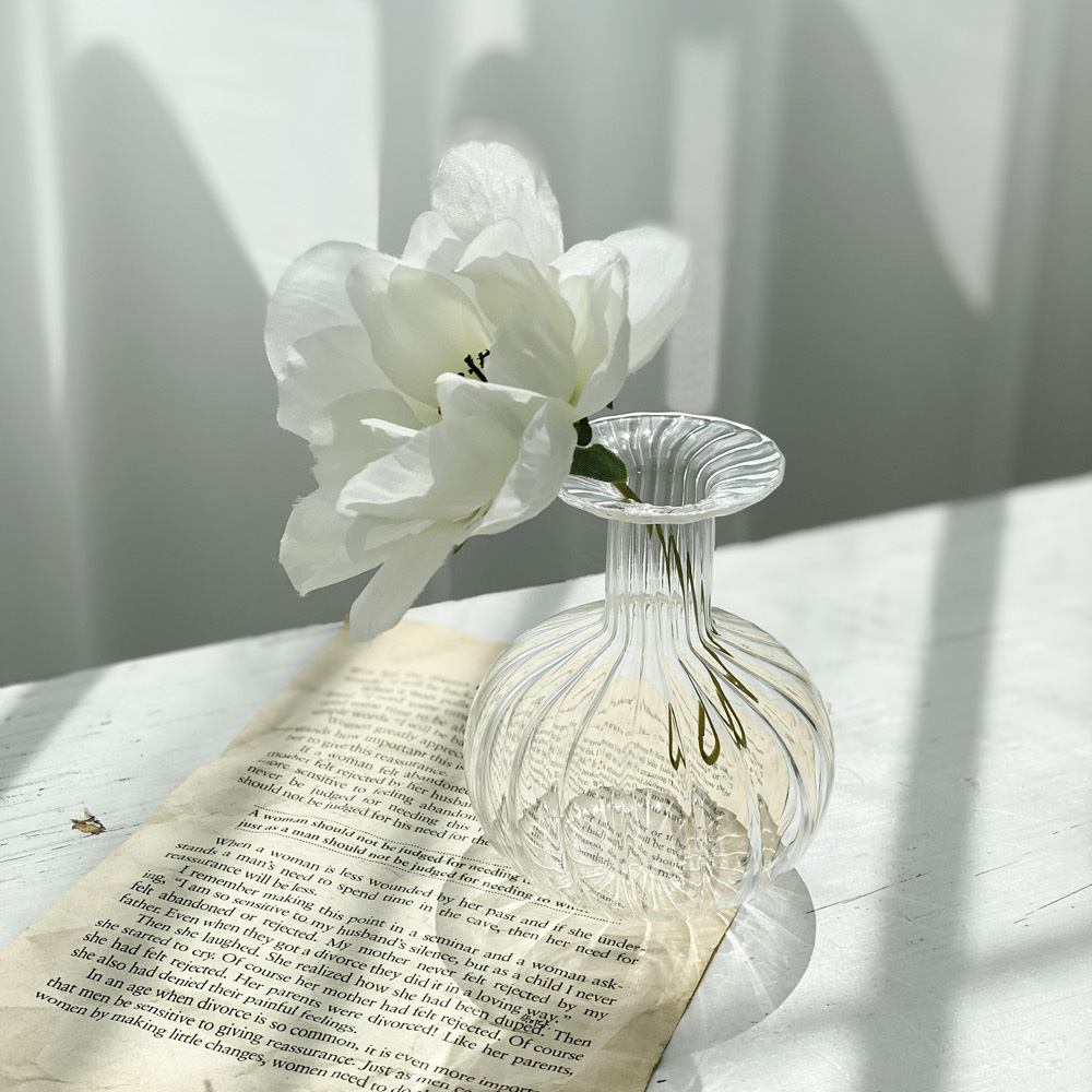 마티니 북유럽 엔틱 테이블 미니 호리병 유리 화병 유리병 공병 C타입