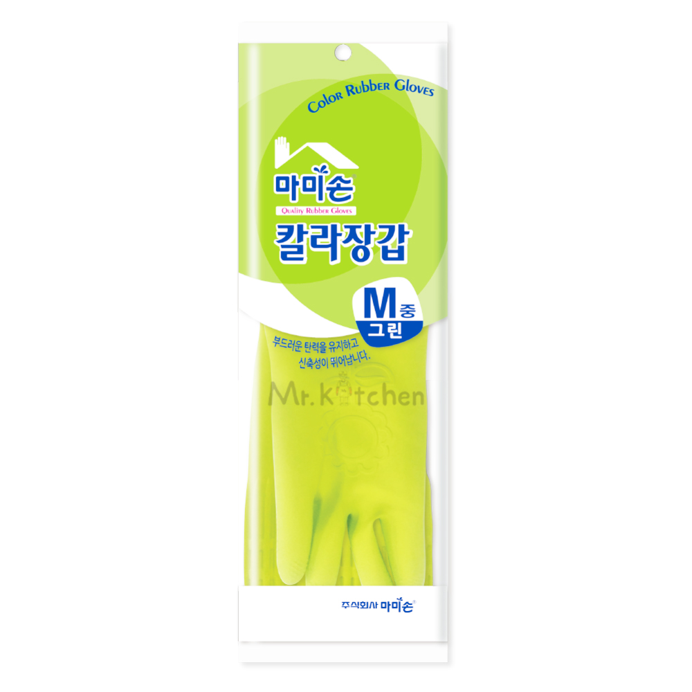마미손 칼라고무장갑 왼손 오른손 양손 그린 - 상세 이미지 3