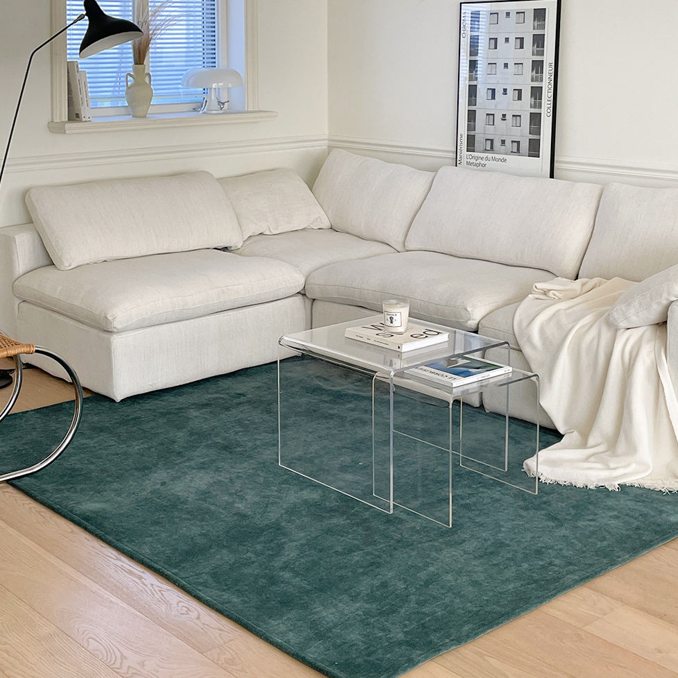 키노 방수러그 단모 거실 소형 러그 빈티지 카페트 6컬러