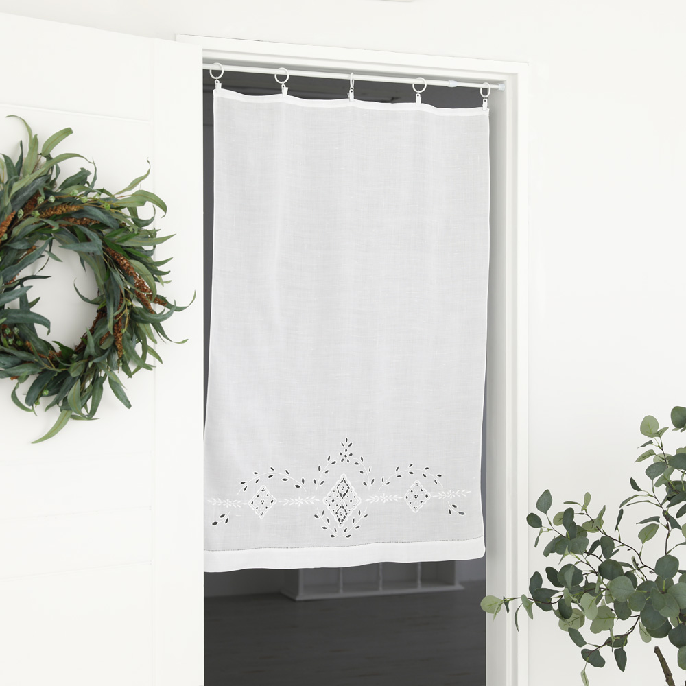 (10개) 화이트 철제 집게링 커튼링 이중 커텐 레일 커튼봉 고리 핀 집게 악세사리 소