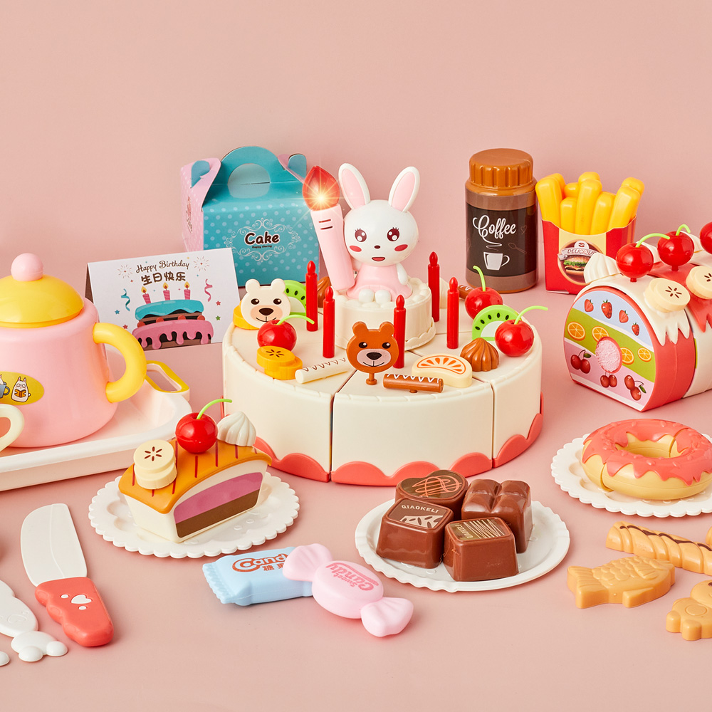 자체음원 2곡 수록된 DIY 멜로디 역할놀이 생일 케이크 장난감 - 상세 이미지 2