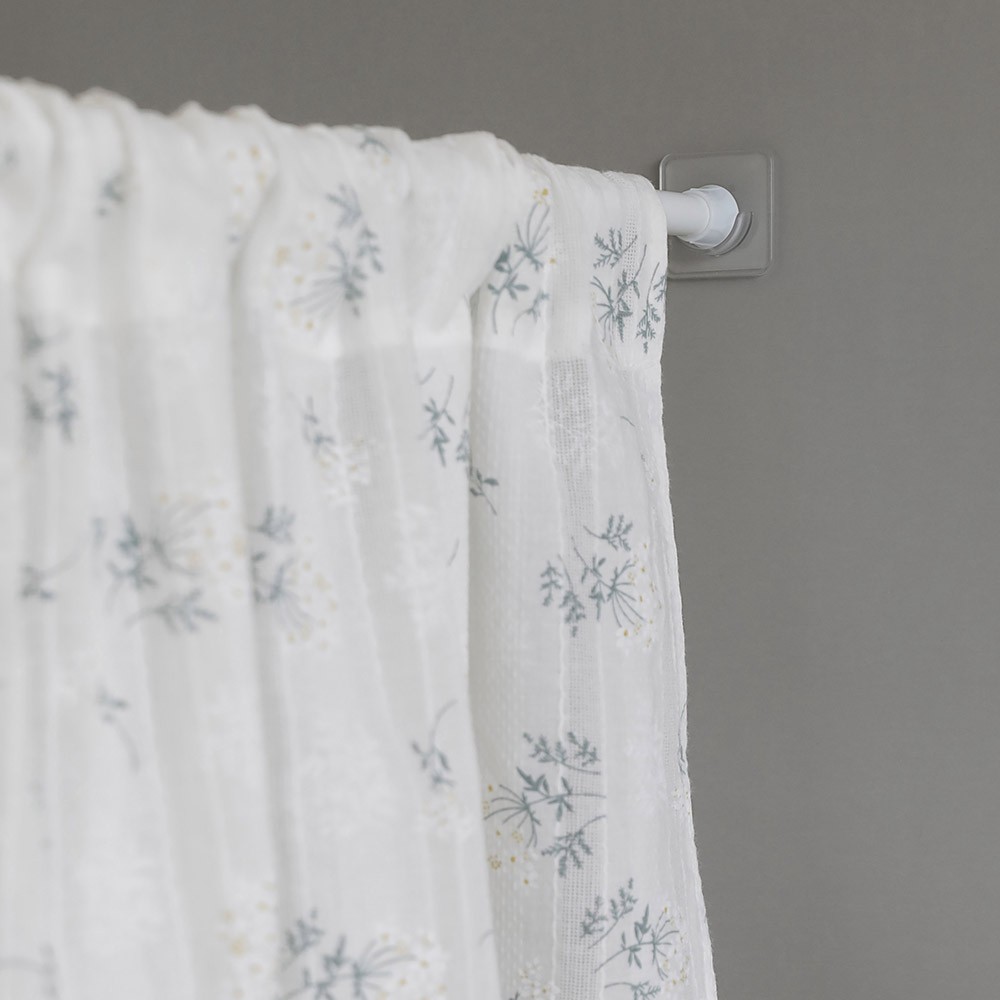 무타공 커튼 접착식 압축봉 커튼봉 홀더 고정 부착 홀더 거치대