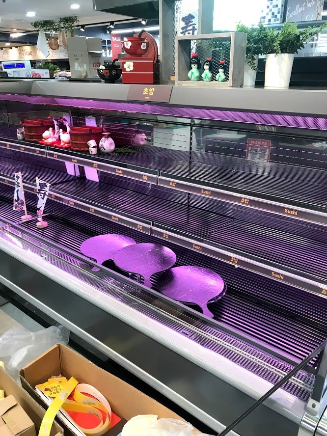 냉장 베이커리 빵 진열대 깔판 트레이 쇼케이스 평대 디저트 진열대 - 상세 이미지 5