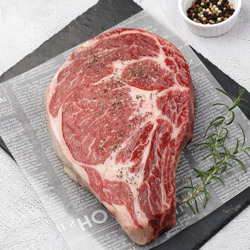 바라던 토마호크 솔트티본스테이크 세트 2~3.5cm 900g 1kg 소고기 캠핑 음식 등심 새우살 갈비살 - 상세 이미지 5