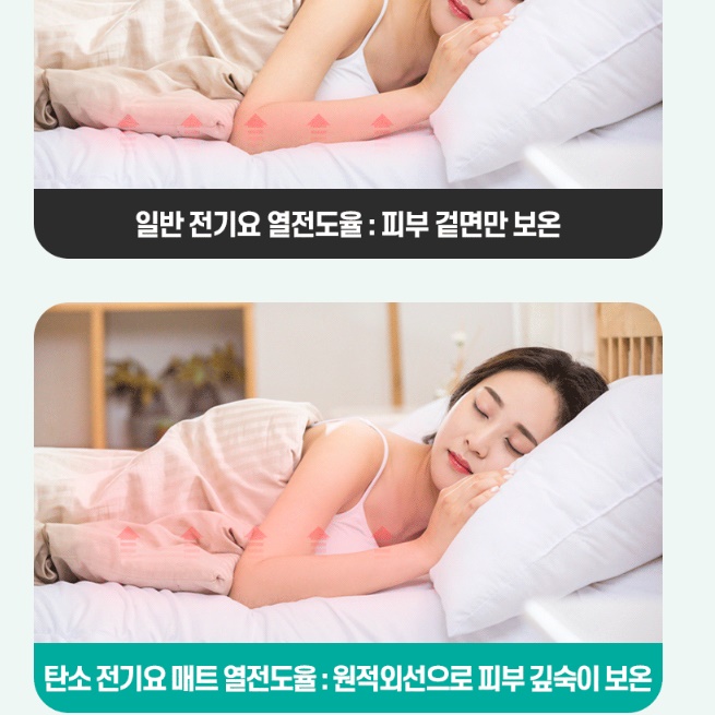 탄소 전기요 킹 더블 침대용 전자파없는 전기요 두꺼운 전기요