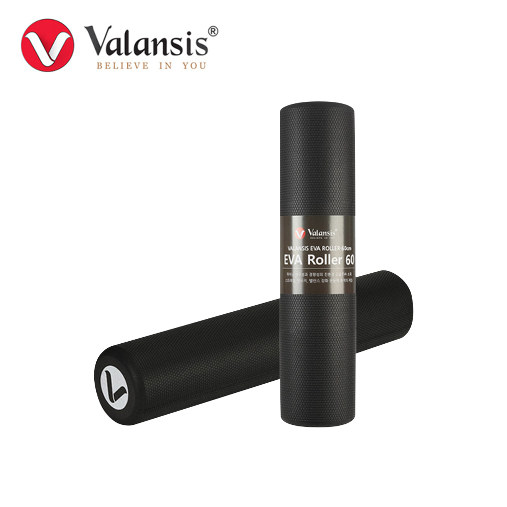 밸런시스 NEW EVA 폼롤러 60cm 블랙 홈트레이닝