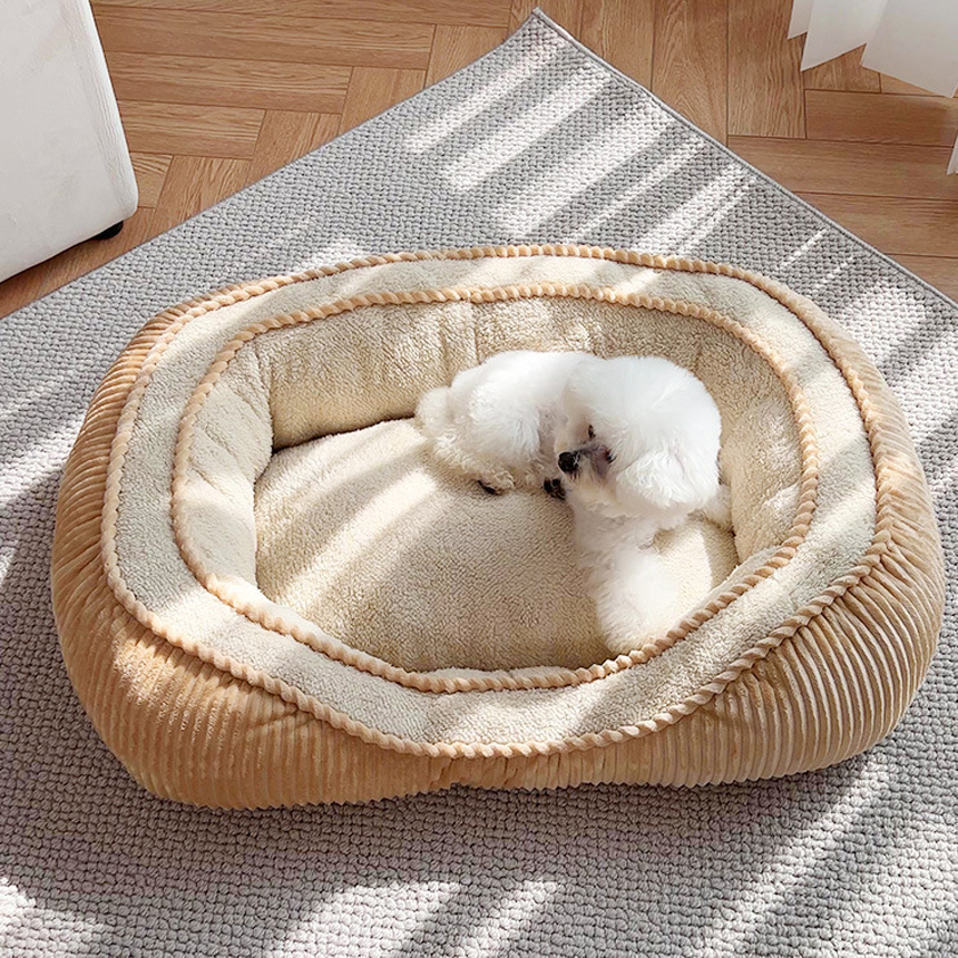 강아지 방석 고양이 방석 애견 이불 도넛 극세사 겨울 쿠션 S