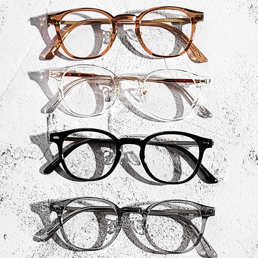 블루라이트 차단 안경 뿔테 시력보호 라식 라섹 자외선 고도근시 코받침 투명 안경테