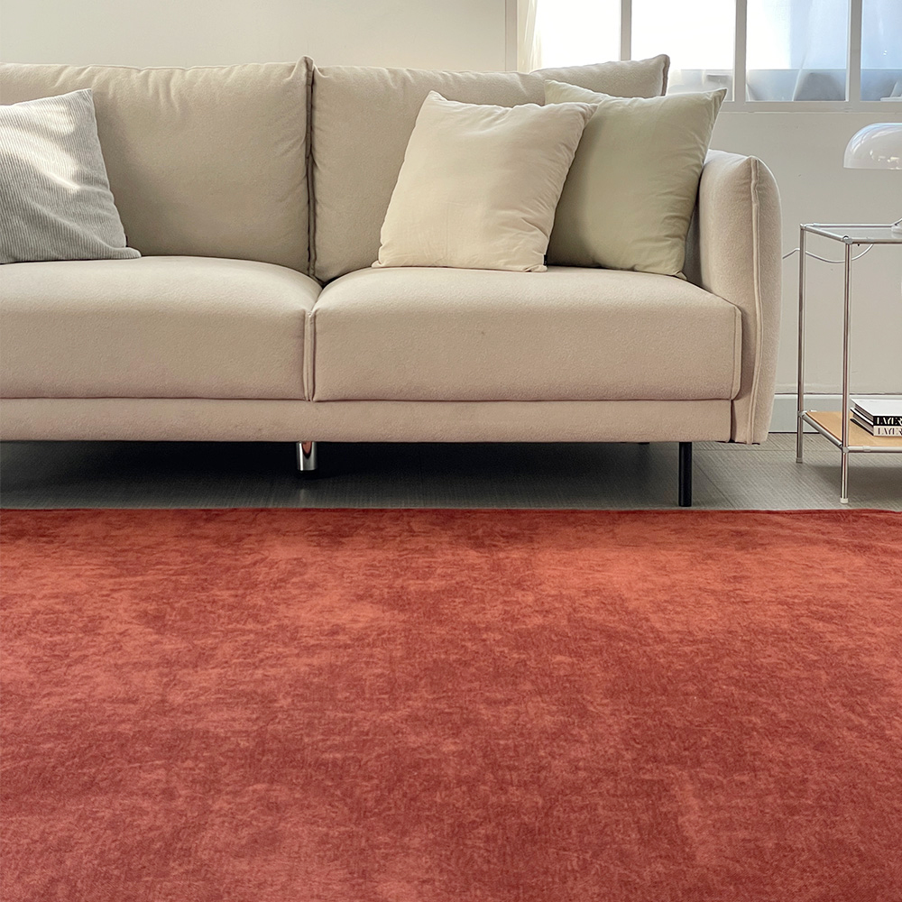 키노 방수러그 단모 거실 소형 러그 빈티지 카페트 6컬러