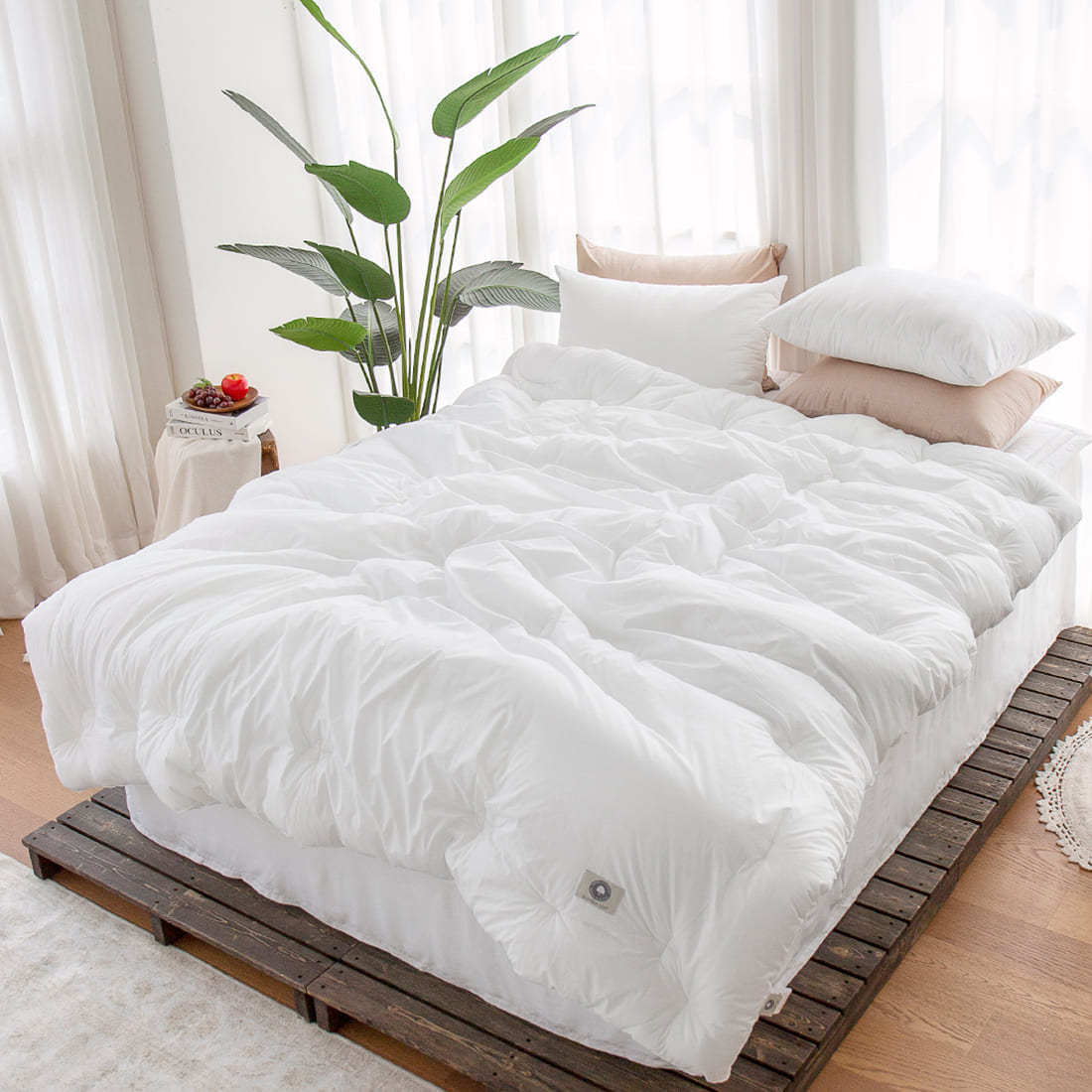 그래이불 순면 오가닉 알러지케어 호텔 차렵이불 사계절 차렵이불 SS