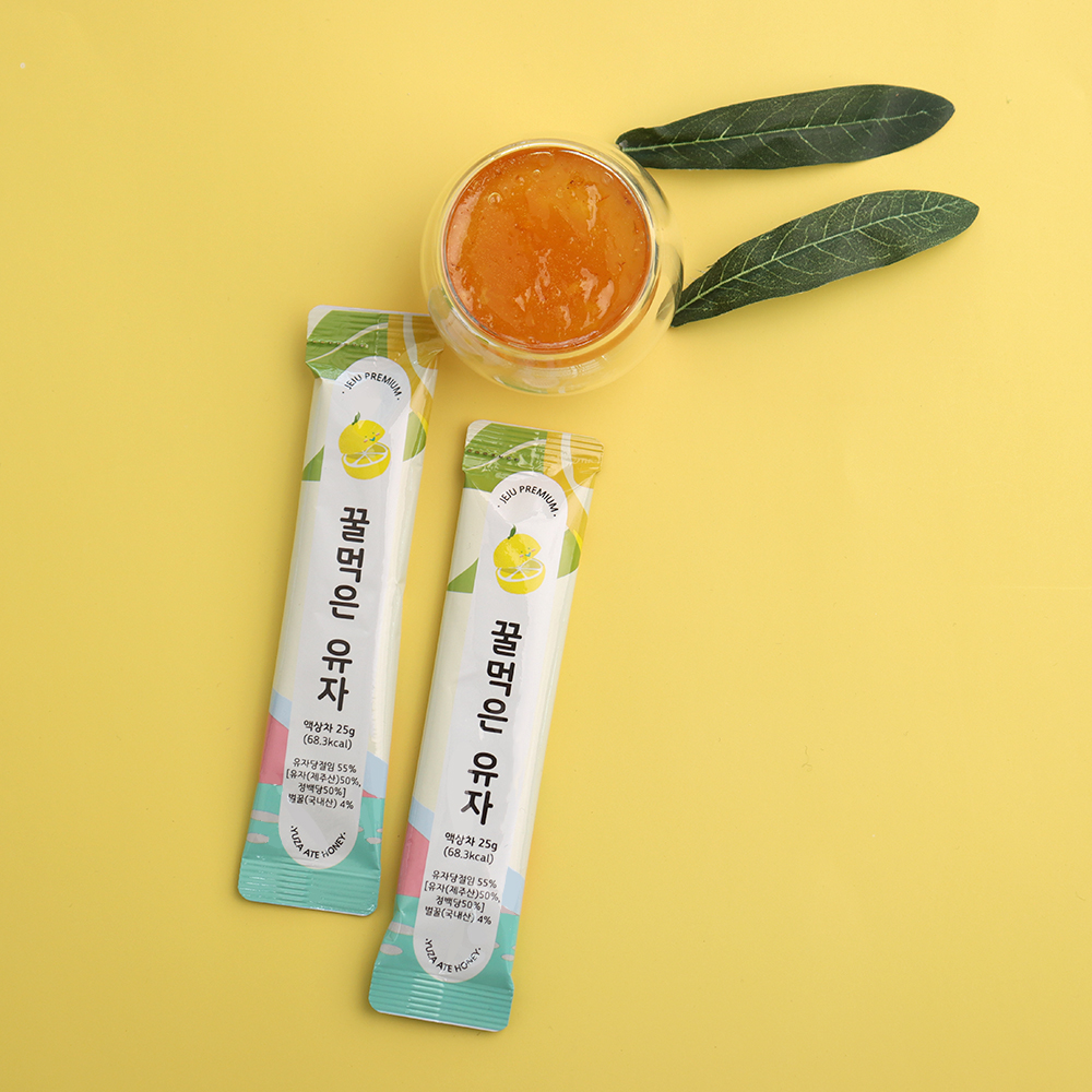 제주 꿀 유자차 스틱 16개입 400g 꿀먹은 유자청 - 상세 이미지 3