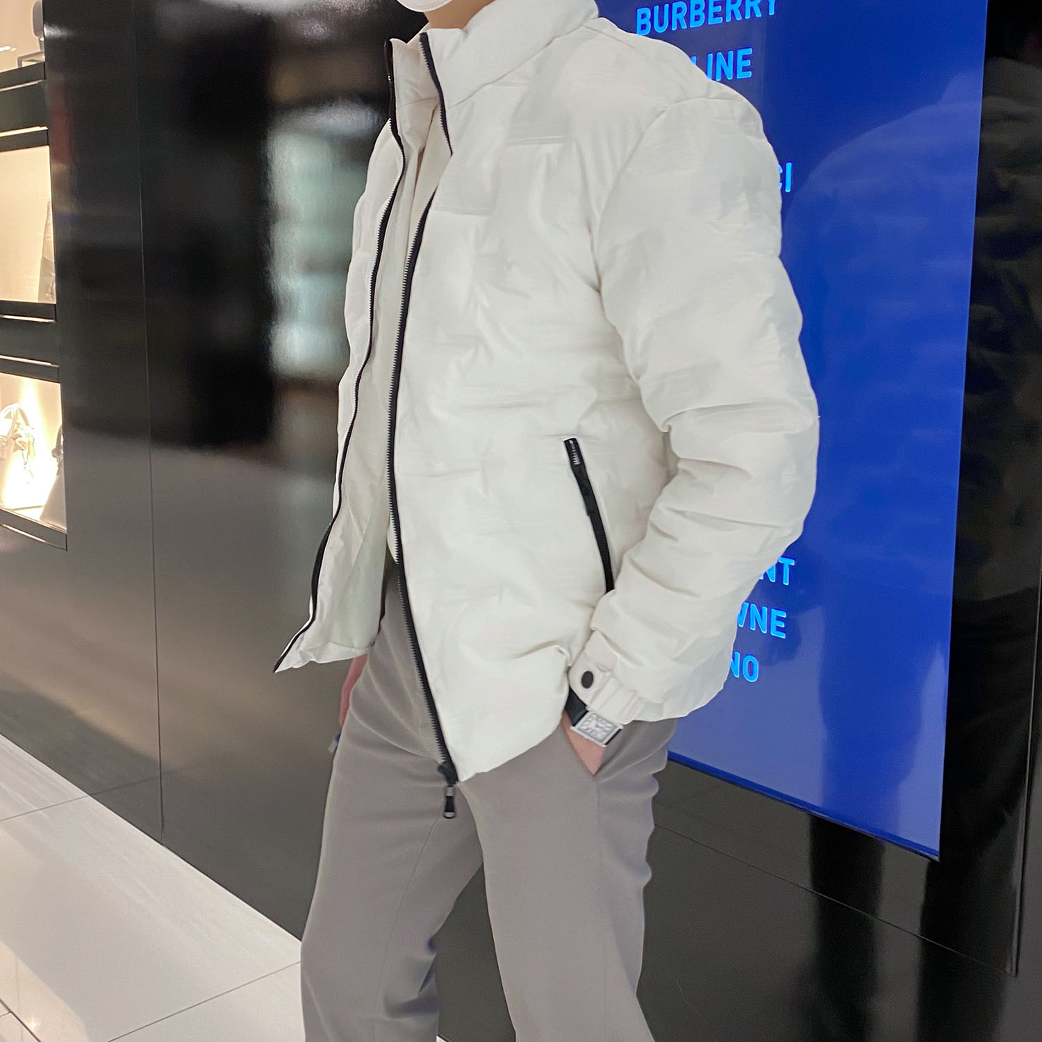 초경량패딩 남자경량패딩 블루종