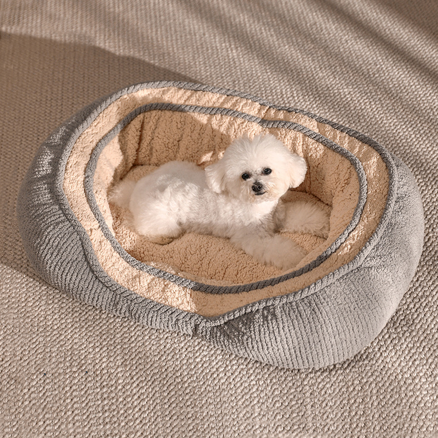 강아지 방석 고양이 방석 애견 이불 도넛 극세사 겨울 쿠션 S
