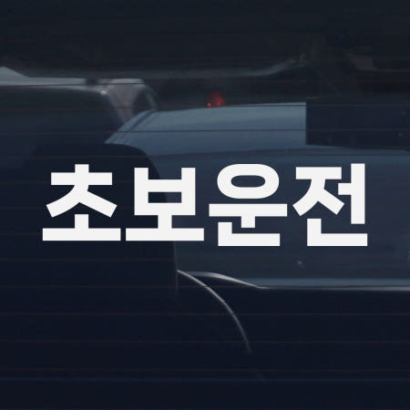 디엑셀 초보운전 스티커 클래식 고딕가로 C01