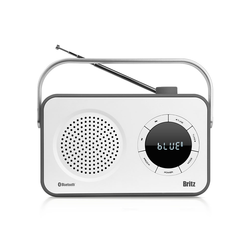 브리츠 BZ-R800BT 화이트 휴대용 FM라디오 블루투스 스피커 - 상세 이미지 3