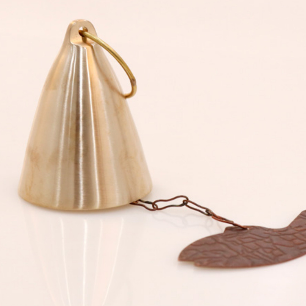 방짜유기 전원주택 펜션 테라스 풍경 풍경종 현관종 대형 한국 전통 공예품 외국인 선물