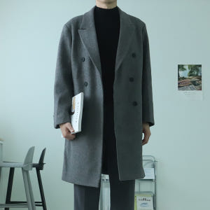 남자코트 울 겨울 오버핏 남자캐시미어코트 착용 후기 | 사이즈/핏 총정리 - 상품 이미지 2
