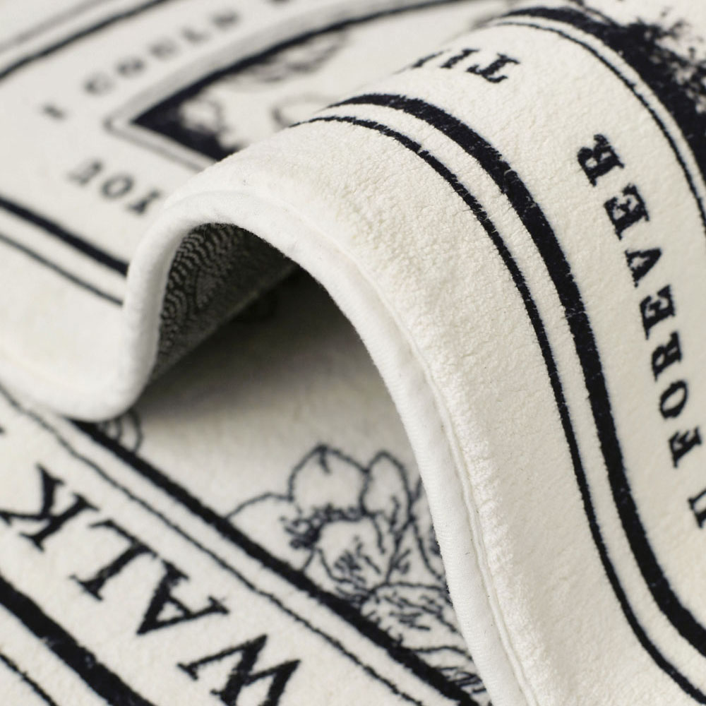 루이즈 북유럽 극세사 욕실 화장실 주방 싱크대 면 반원 타원 매트 발매트 러그 40x60