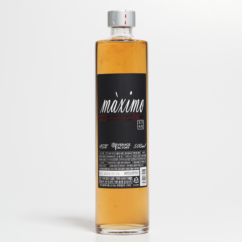 막시모 파인 40도 500ml 오크숙성 오미자 단수수 럼 증류주 착한농부(케이스포함) - 상세 이미지 2