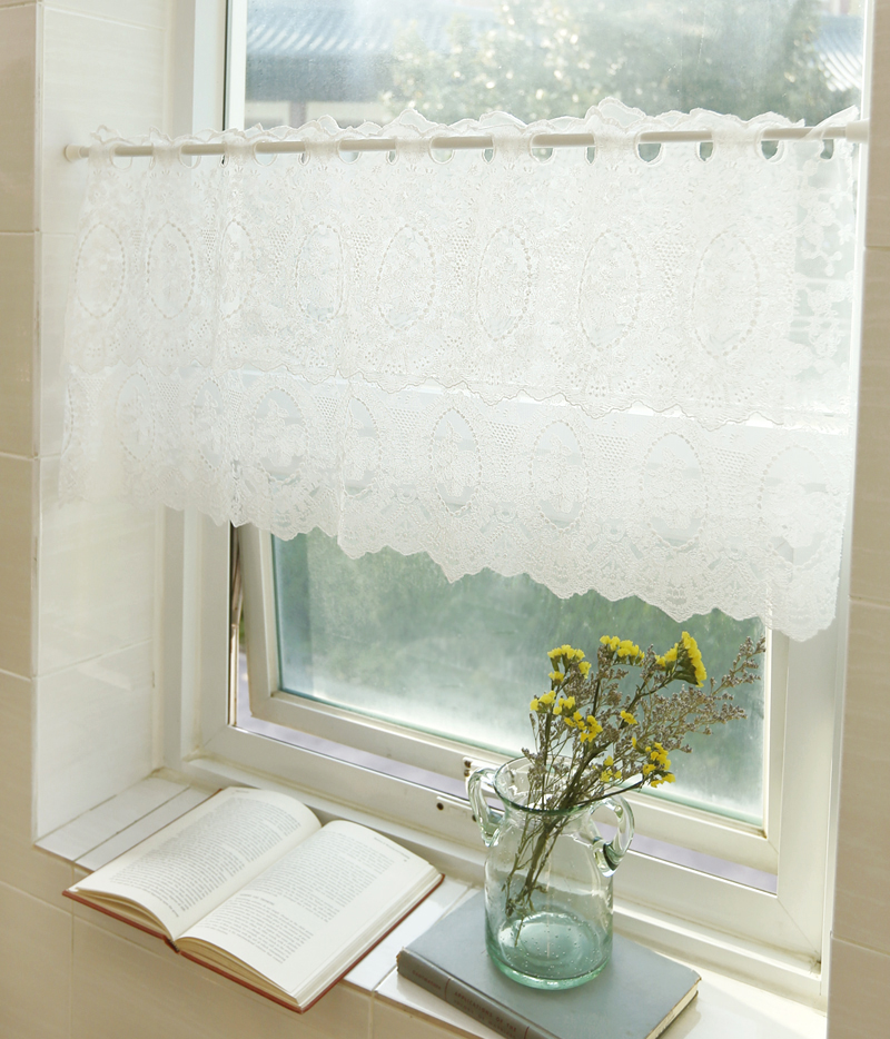 엔틱 플로랄 레이스 바란스 커튼 가리개 주방 자수 북유럽 S10cm