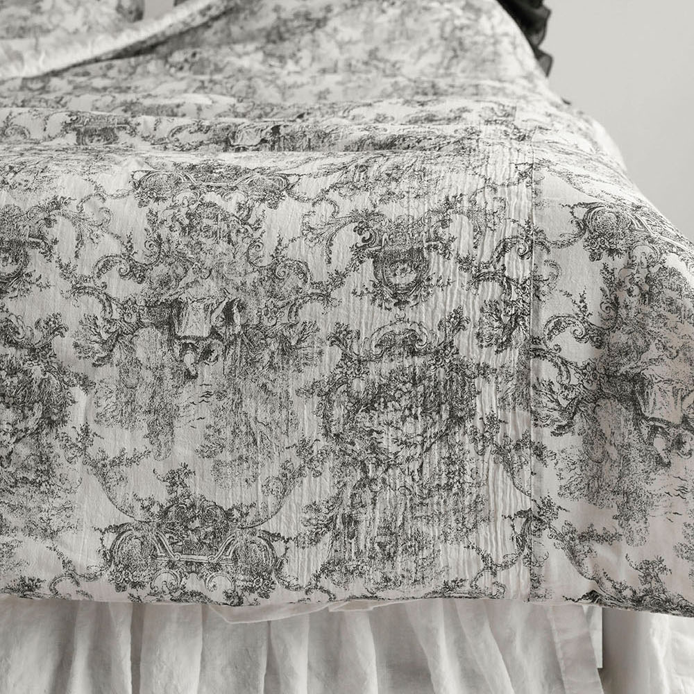 SALE 프렌치 뜨왈 프리미엄 거즈 순면 차렵 베개 간절기 여름 호텔 더블 싱글 이불 침구 쁘띠레이스베개 솜포함