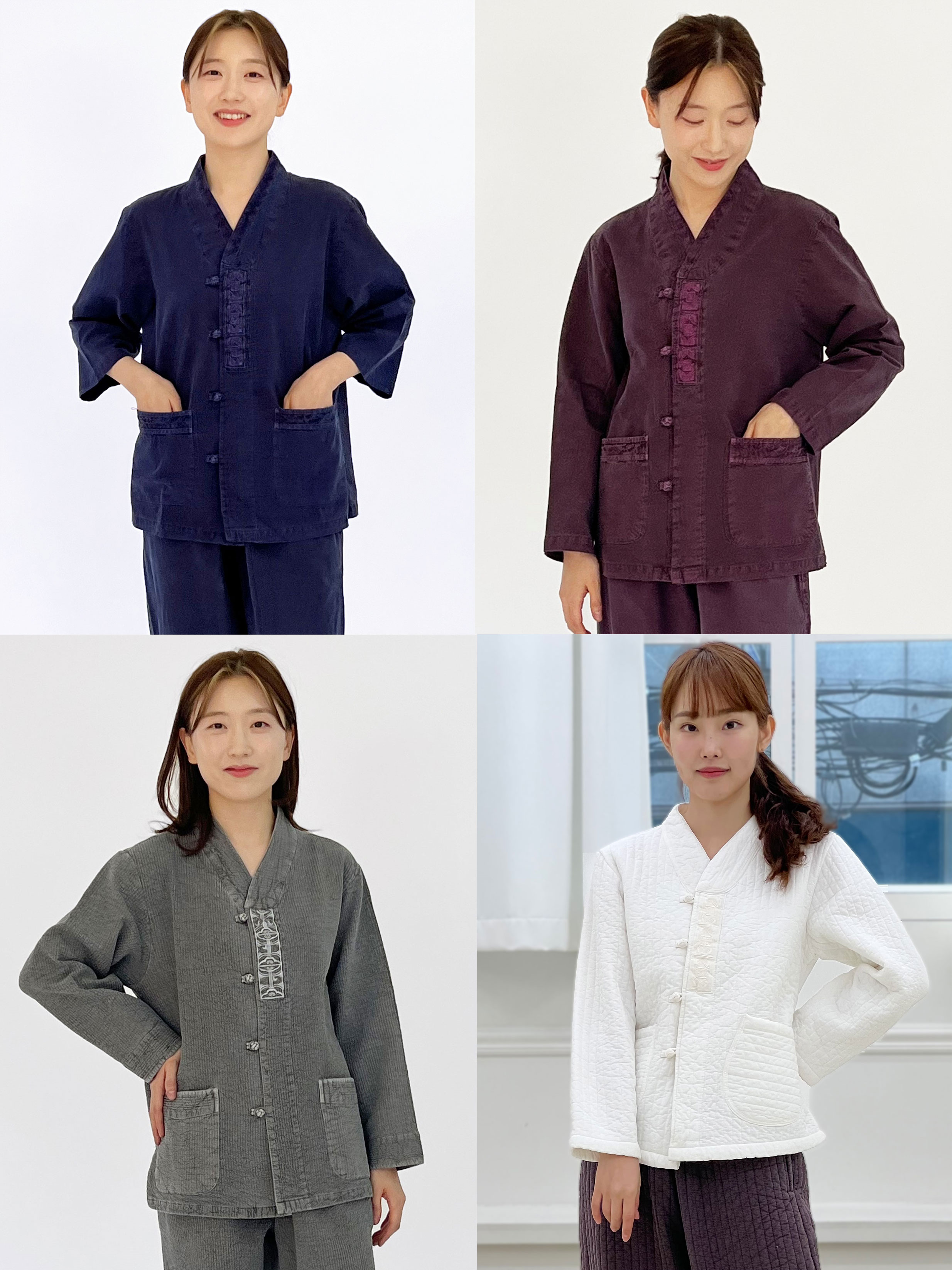 계절별 자수문양 상의 모음 여자 생활한복 여성 개량 한복 법복 계량 절복 - 상품 이미지