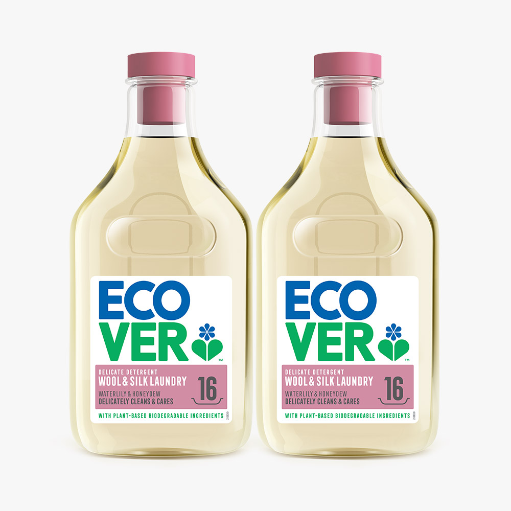 에코버 울세탁세제 수련꽃 허니듀 750ml, 2개 - 상품 이미지
