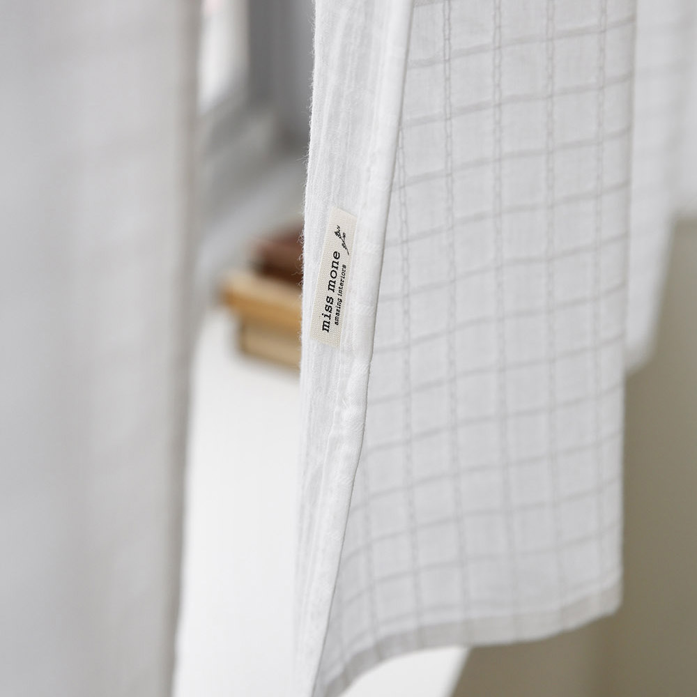 프렌치 소프트 워싱 빈티지 자수 가리개 바란스 커튼 현관 중문 창문 주방 선반 138x40