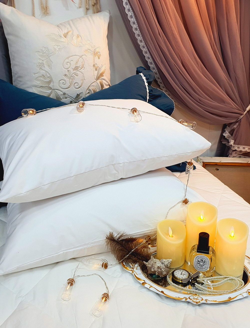 호텔베개 커버 5070 4060 자루 베개피 1+1