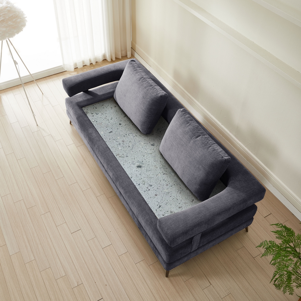 브리즈스톤 모노 패브릭 황토흙쇼파 3인용(등쿠션 미포함/등쿠션 별도)