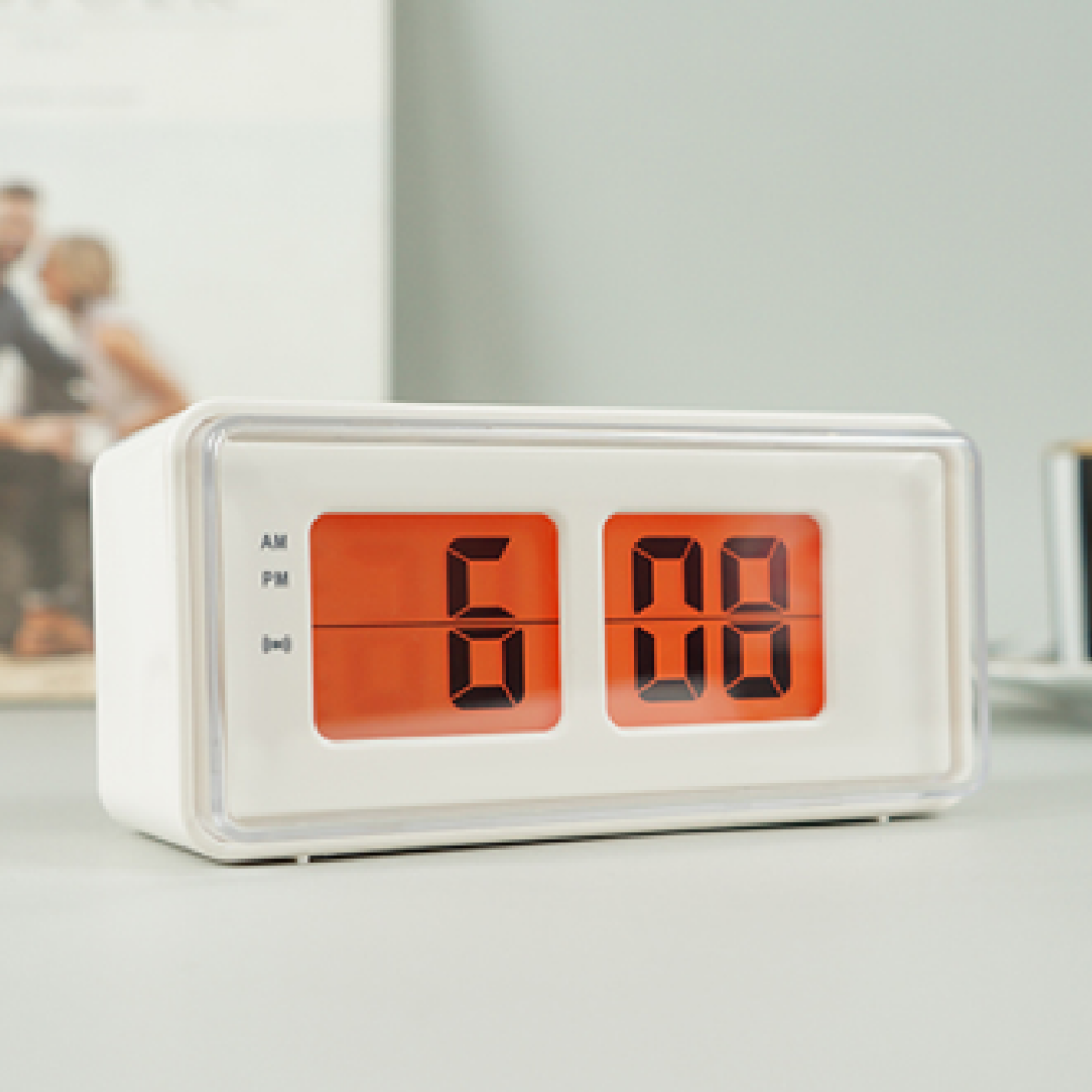 이코노미쿠스 레트로 무소음 건전지 전자 탁상 시계 알람시계 디지털 플립 미니 snooze