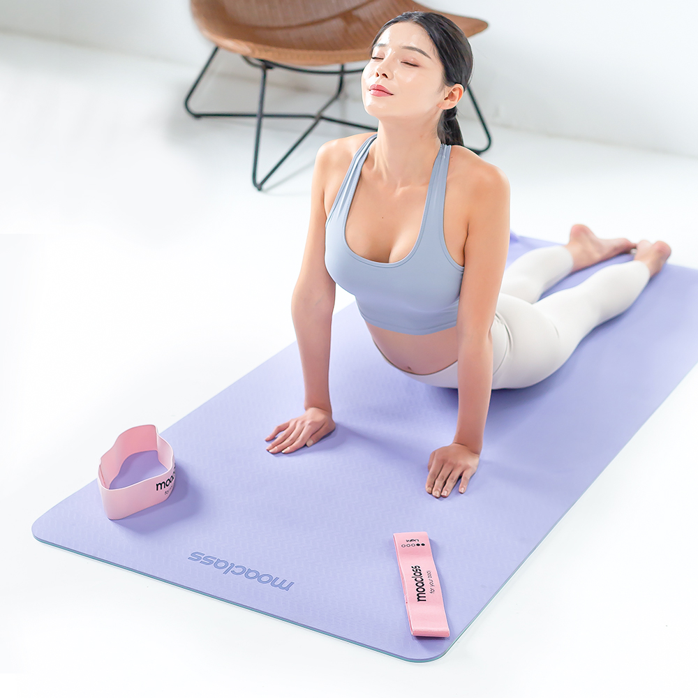 모아클래스 와이드 요가매트 TPE 8mm 대형 넓은 임산부 플랭크매트 제품 이미지