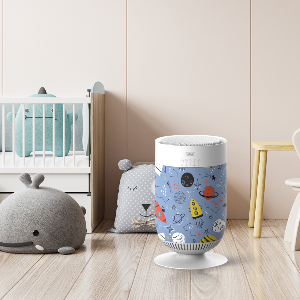 에디슨 미세먼지제거 헤파필터 원룸 펫 아이방 사무실 아기방 소형 미니 공기청정기