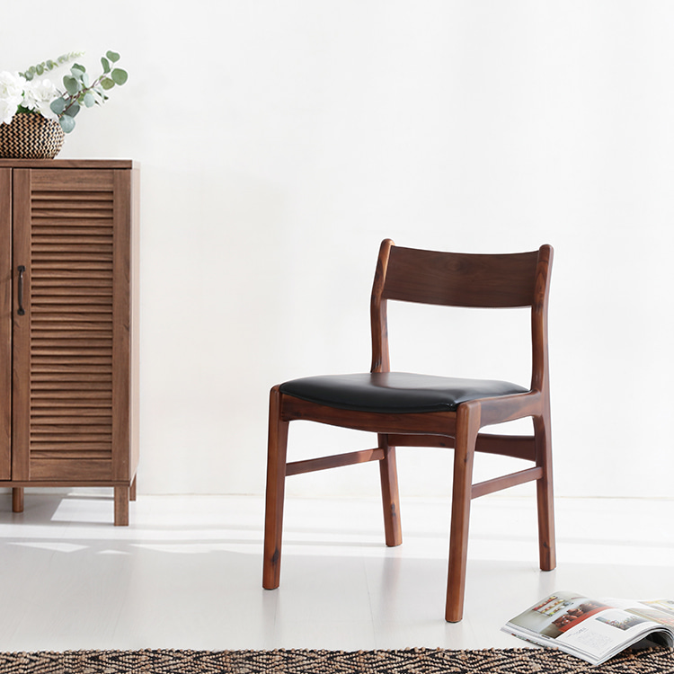 비나트 테이블 75H 12080 FORM75120T + 비엣트 원목의자 BDC01 2인 세트